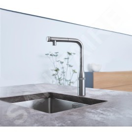 Grohe Essence SmartControl - Mitigeur d'évier avec douchette extractible, SmartControl, supersteel 31615DC0