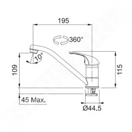 Franke Colonnes - Set de cuisine N48, évier en inox  ETN 614 6/4" NOVA + robinet  FB 250, chrome 101.0366.097