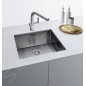 Franke Box - Évier en inox BXX 210/110-54, 580 x 450 mm, siphon 127.0395.015