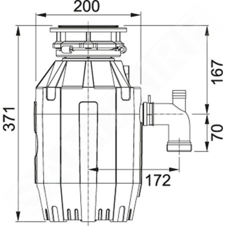 Franke Broyeurs de déchets - Turbo Elite TE-75 134.0535.241