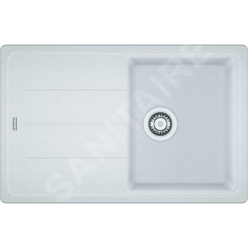 Franke Basis - Évier en fragranit BFG 611-78, 78x50 cm, blanc artic 114.0285.168 Franke Basis - Évier en fragranit BFG 611-78, 78x50 cm, blanc artic 114.0285.168