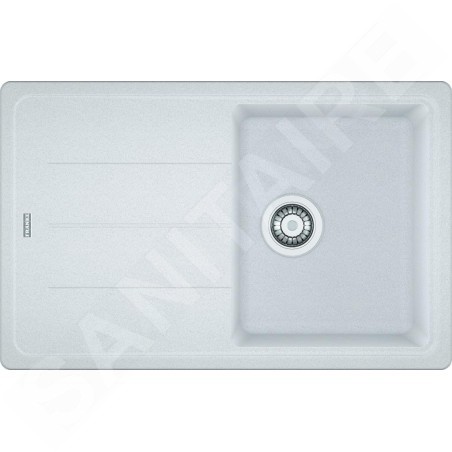 Franke Basis - Évier en fragranit BFG 611-78, 78x50 cm, blanc artic 114.0285.168