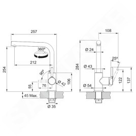 Franke Lina - Mitigeur d'évier FS 3230.031, chrome 115.0693.230