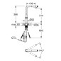 Grohe Essence SmartControl - Mitigeur d'évier avec douchette extractible, SmartControl, Hard Graphite brossé 31615AL0 Grohe Essence SmartControl - Mitigeur d'évier avec douchette extractible, SmartControl, Hard Graphite brossé 31615AL0