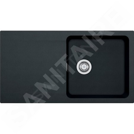 Franke Orion - Évier en tectonite OID 611, 940x510 mm, noir 114.0288.543