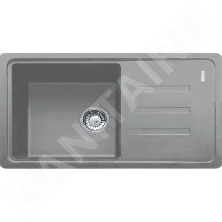 Franke Malta - Évier en fragranit BSG 611-78/39, 780 x 435 mm, pierre grise 114.0395.154