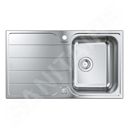 Grohe Éviers - Évier K500 avec garniture de vidage automatique, 860x500 mm, inox brossé 31571SD1