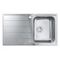Grohe Éviers - Évier K500 avec garniture de vidage automatique, 860x500 mm, inox brossé 31571SD1