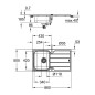 Grohe Éviers - Évier K500 avec garniture de vidage automatique, 860x500 mm, inox brossé 31571SD1