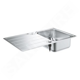 Grohe Éviers - Évier K500 avec garniture de vidage automatique, 860x500 mm, inox brossé 31571SD1
