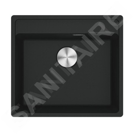 Franke Maris - Évier en fragranit MRG 610-52 RTL, 56x51 cm, noir mat 114.0661.384