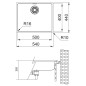 Franke Maris - Évier MRX 210/610-50, 540x440x180 mm, inox 127.0539.573 Franke Maris - Évier MRX 210/610-50, 540x440x180 mm, inox 127.0539.573