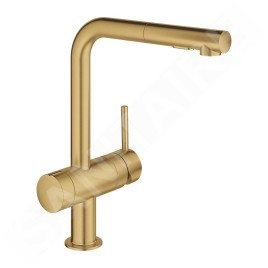 Grohe Minta - Mitigeur d'évier avec douchette extractible, Cool Sunrise brossé 31558GN0