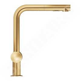 Grohe Minta - Mitigeur d'évier avec douchette extractible, Cool Sunrise brossé 31558GN0
