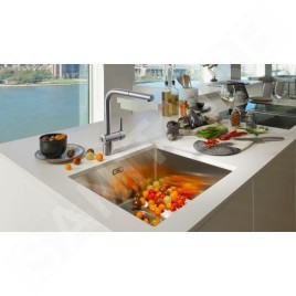 Franke Atlas Neo - Mitigeur d'évier électronique FC 5523.501 avec douchette extractible, inox 115.0625.523