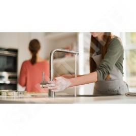 Franke Atlas Neo - Mitigeur d'évier électronique FC 5523.501 avec douchette extractible, inox 115.0625.523