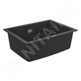 Grohe Éviers - Évier composite K700 avec garniture de vidage, 610x460 mm, noir granite 31655AP0