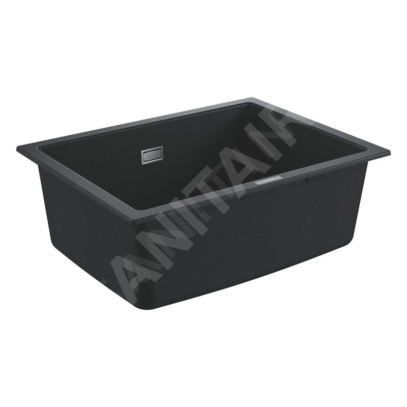 Grohe Éviers - Évier composite K700 avec garniture de vidage, 610x460 mm, noir granite 31655AP0