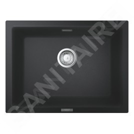 Grohe Éviers - Évier composite K700 avec garniture de vidage, 610x460 mm, noir granite 31655AP0