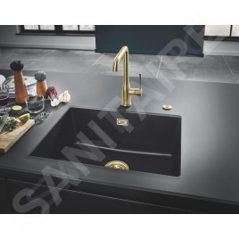 Grohe Éviers - Évier composite K700 avec garniture de vidage, 610x460 mm, noir granite 31655AP0