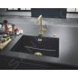 Grohe Éviers - Évier composite K700 avec garniture de vidage, 610x460 mm, noir granite 31655AP0