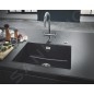 Grohe Éviers - Évier composite K700 avec garniture de vidage, 610x460 mm, noir granite 31655AP0