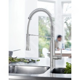 Grohe K7 - Mitigeur d’évier avec bras flexible, supersteel 31379DC0