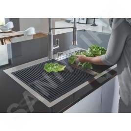 Grohe K7 - Mitigeur d’évier avec bras flexible, supersteel 31379DC0