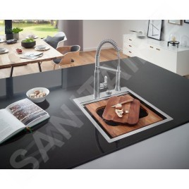 Grohe K7 - Mitigeur d’évier avec bras flexible, supersteel 31379DC0