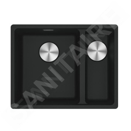 Franke Maris - Évier en fragranit MRG 160-34-15/2, 553x433 mm, noir mat 125.0687.264