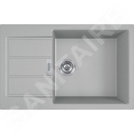 Franke Sirius 2.0 - Évier en Tectonique S2D 611-78 XL, 780x500 mm, gris 143.0617.617