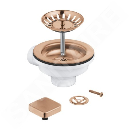 Grohe Garnitures de vidage - Kit de vidage d'évier, Warm Sunset brossé 40400DL0