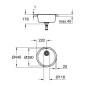 Grohe Éviers - Évier K200, Ø 440 mm, inox brossé 31720SD0