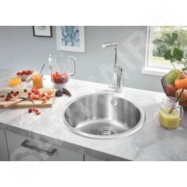 Grohe Éviers - Évier K200, Ø 440 mm, inox brossé 31720SD0