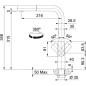 Franke Mythos - Mitigeur d’évier FC 7853 avec embout extractible, inox 115.0547.853 Franke Mythos - Mitigeur d’évier FC 7853 avec embout extractible, inox 115.0547.853