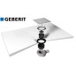 Polysan Flexia - Siphon de receveur Geberit, diamètre 90 mm, DN40, cache bonde en inox 17731