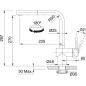 Franke Atlas Neo - Mitigeur d'évier électronique FC 5523.502 avec douchette extractible, noir 115.0625.527 Franke Atlas Neo - Mitigeur d'évier électronique FC 5523.502 avec douchette extractible, noir 115.0625.527