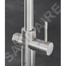 Grohe Blue Home - Mitigeur d’évier avec unité réfrigérante et filtration, supersteel 31454DC1