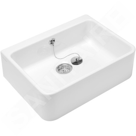 Villeroy & Boch O.novo - Évier en céramique pour plan de travail, 495x405 mm, CeramicPlus, blanc alpin 632100R1