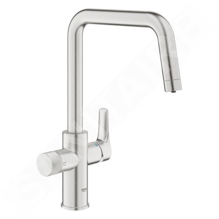 Grohe Blue Pure - Mitigeur d'évier avec fonction filtrante, supersteel 30595DC0