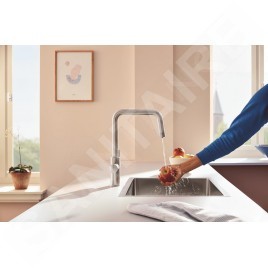 Grohe Blue Pure - Mitigeur d'évier avec fonction filtrante, supersteel 30595DC0