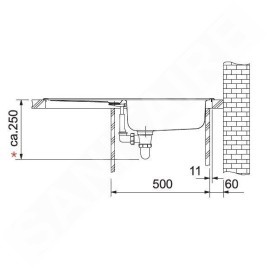 Franke Eurostar - Évier ETN 614 NOVA 6/4, 780x435 mm, inox 101.0363.371