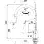 Franke Active New - Mitigeur d'évier FN 4090.901 avec douchette extractible, noir mat 115.0653.404 Franke Active New - Mitigeur d'évier FN 4090.901 avec douchette extractible, noir mat 115.0653.404