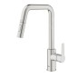Grohe QuickFix Start - Mitigeur d'évier avec douchette extractible, supersteel 30631DC0