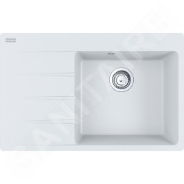 Franke Centro - Évier en Fragranite CNG 611-78 TL / 7, 78x50 cm, blanc-glace 114.0637.505