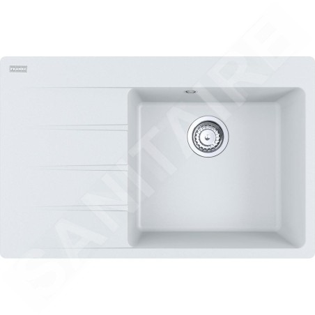 Franke Centro - Évier en Fragranite CNG 611-78 TL / 7, 78x50 cm, blanc-glace 114.0637.505