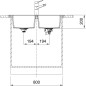 Franke Sirius 2.0 - Évier en tectonite S2D 620-86, 860x500 mm, gris 143.0650.970 Franke Sirius 2.0 - Évier en tectonite S2D 620-86, 860x500 mm, gris 143.0650.970