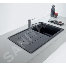 Franke Basis - Évier en fragranit BFG 611-86, 86x50 cm, noir mat 114.0661.512