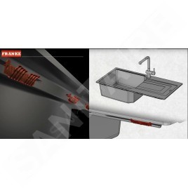 Franke Sirius 2.0 - Évier en tectonite S2D 620-86, 860x500 mm, blanc 143.0637.160