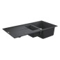 Grohe Éviers - Évier composite K400 avec garniture de vidage automatique, 1000x500 mm, noir granite 31642AP0